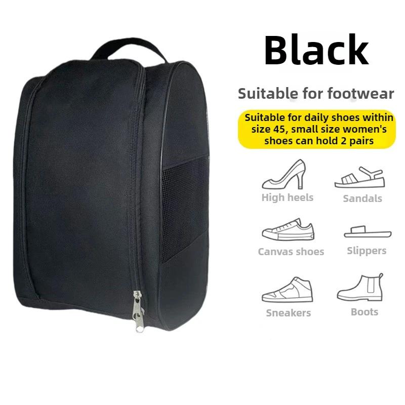 

Waterproof Soccer Shoe Bag with Ventilated Mesh-Breathable Travel Organizer for Gym Cleats & Outdoor Gear-Compact Storage Design чорний