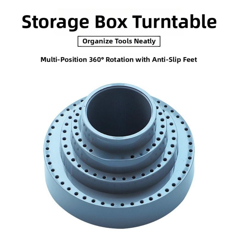 Rotary Tool Organizer with 360 Degree Rotation for For drill Bits and Pins Compact Tool Storage Box for Workshop and Garage