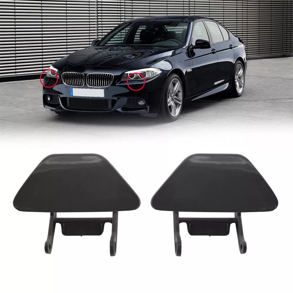 1 Ζεύγος Ακροφύσιο Ψεκαστήρα Πλυσίματος Προβολέων Εμπρός Προφυλακτήρα Αυτοκινήτου Κάλυμμα Καπάκι Για BMW Σειρά 5 F10 F11 10-13 Αξεσουάρ Αυτοκινήτου