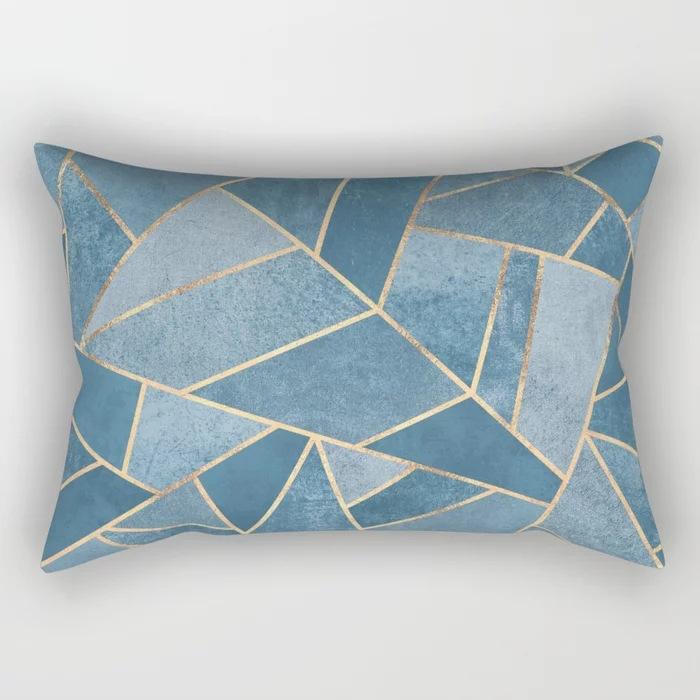 Geometric Letter Peach Leather Velvet Pillowcase Office Car Pillowcase