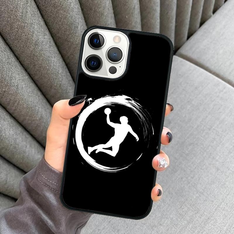 Handball Sport Handyhülle Für iPhone 17 Air 16 16e 15 13 14 Pro Max 11 12 Plus 2022 MAX Hülle Cover coque