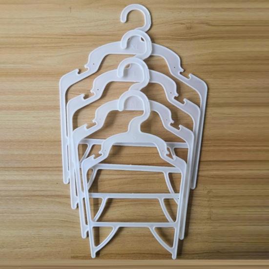 Yousheng 2Pcs Pet Clothes Hangers Slot Design Non-slip Pet Clothes Organizer Compact Storage Rack Pet Supplies