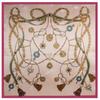 Fashion Square Scarf 2024 New Chain Women Silk Scarf Hijab Luxury Brand Shawl Foulard Plaid Scarves Wraps For Ladies