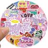 50 Internet Celebrity Trendy Cute Girl Style Graffiti Stickers Decorate Suitcase Pen Guitar Notebook Waterproof Explosive