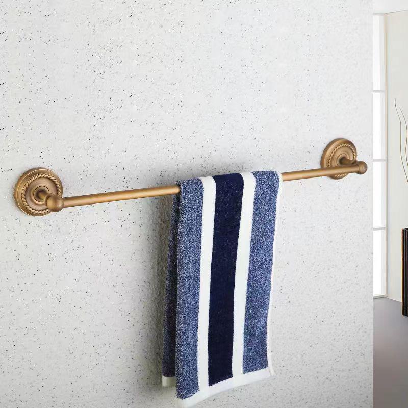 Nordic Copper Antique Twist Towel Rack Set - Bathroom Accessories & Storage