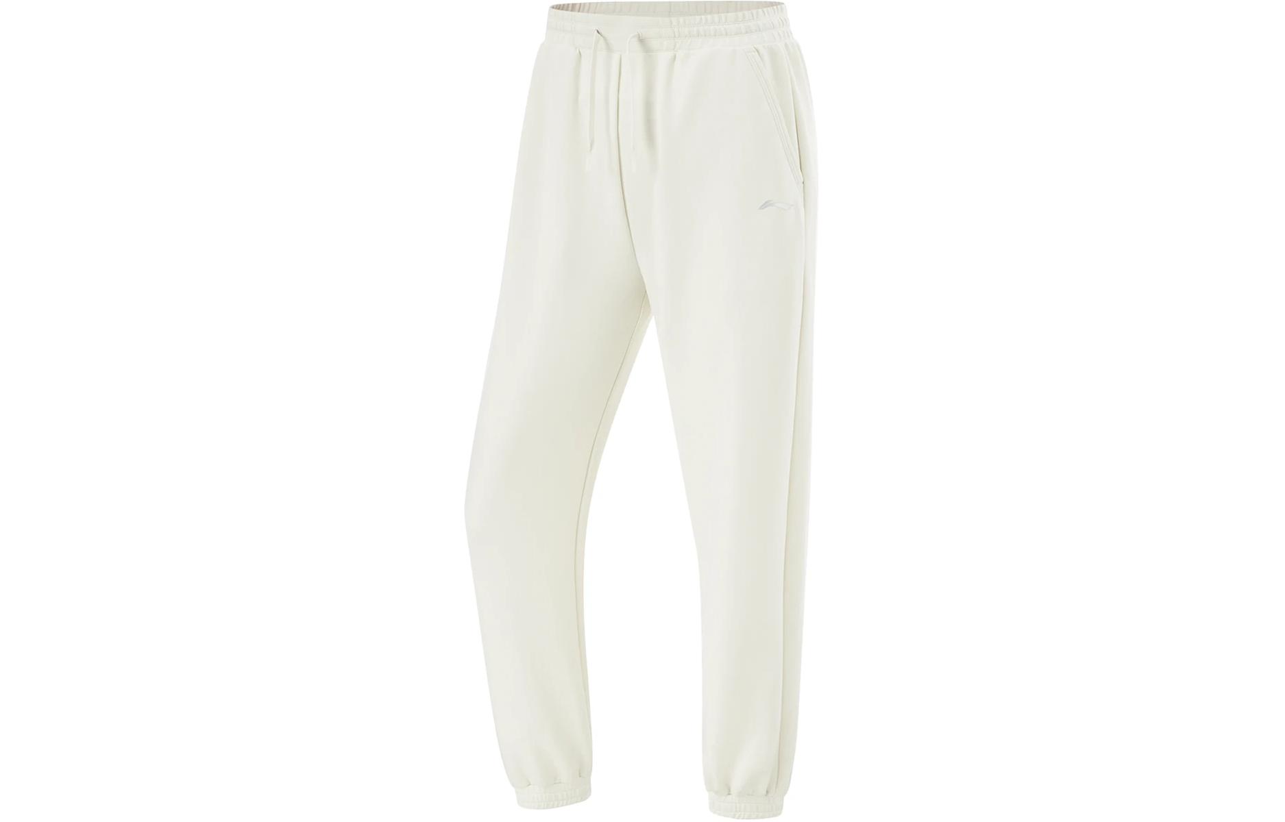 Li Ning Fitness Series Knitted Sweatpants Women s Silver Birch Gray AKLU482-1 S