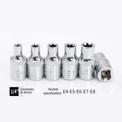 14-teiliges Innensechsrund-Steckschlüssel-Set 1/2"" 3/8"" 1/4"" Antrieb E4 -E24 mit Aufbewahrungsbox