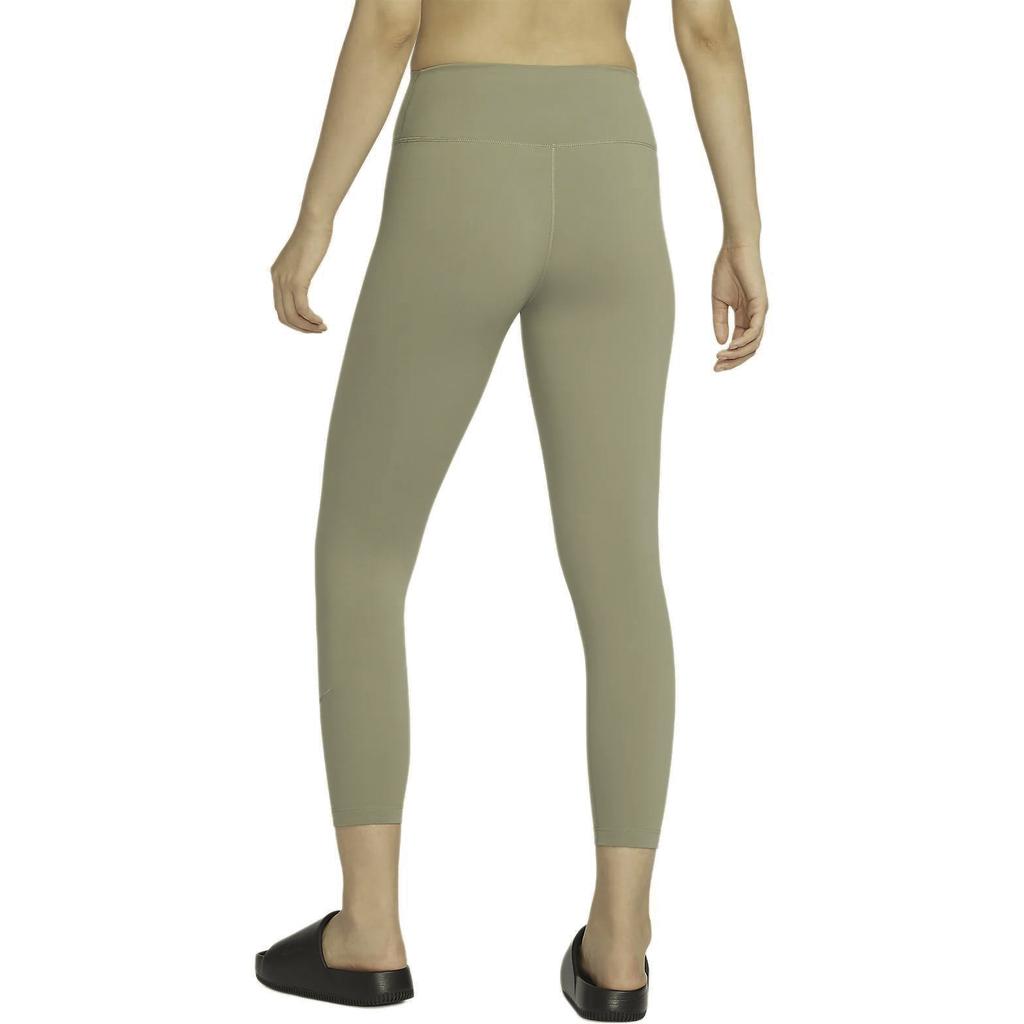 Nike One Breathable Quick-Dry High-Waisted Nine-Point Tight Sports Leggings Women Leggings Light-Army-Green FN3233320