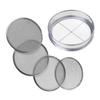 Stainless Steel Soil Sifter Set for Gardening 8 Inch Diameter with 4 Interchangeable Mesh Sizes 0.7/1/3/5mm