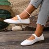 2026 Women Flats Mary Jane Ballet Shoes Female Round Toe Glossy Leather Flats Shoes Female Party Bridal Wedding Loafers Shoes
