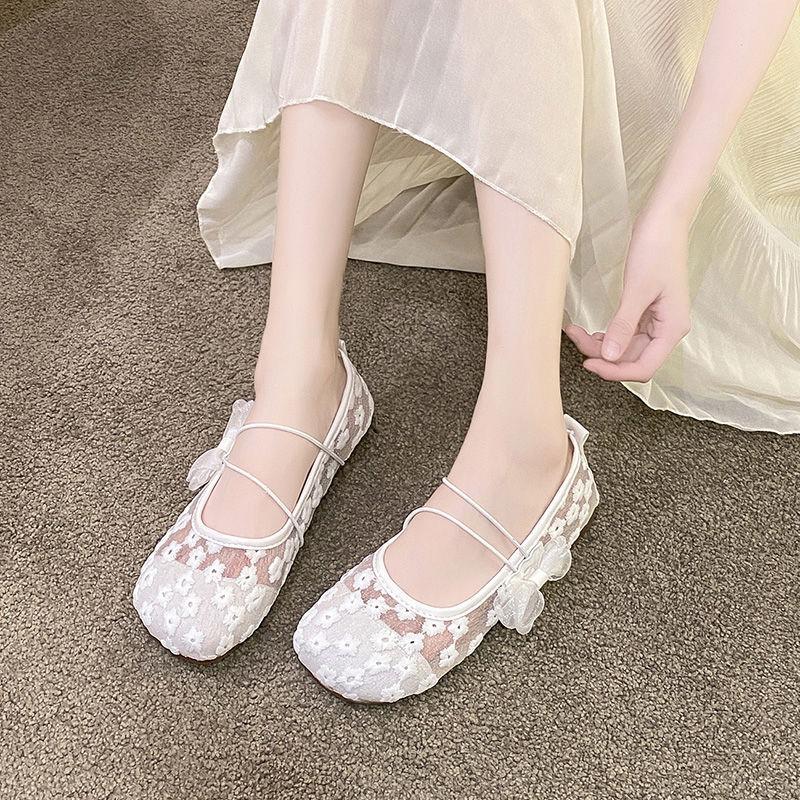 Mary Jane Sandals Women's 2025 Summer New with Skirt Thin Xiaoxiangfeng Fisherman Shoes Lace Old Beijing Cloth Shoes
