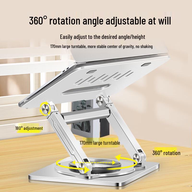 OIMG All-Metal Rotating Cooling Laptop Stand