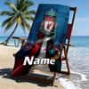 Custom Name Personalized Liverpool Football Club Print Beach Towel, for Trip Camping Beach Party Home Decor, Birthday Gift for Family & Friends