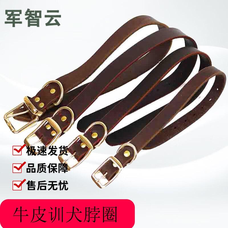Adjustable Leather Dog Collar
