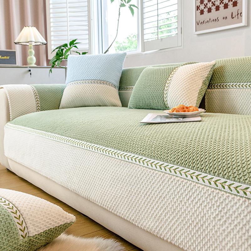 Chenille Four Seasons Universal Sofa Cushion Non-Slip Anti-Scratching Sofa Towel Full Cover Cloth Simple Style All-Inclusive Sofa Cover