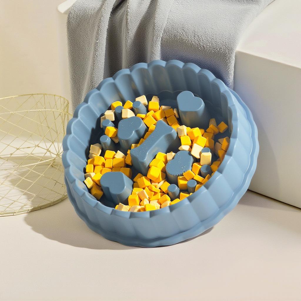 Love Cake Slow Food Bowl Anti-choking Dog Bowl Small Medium and Large Dog and Cat Feeding Basin Cat Food Basin Dog Food Bowl Spot