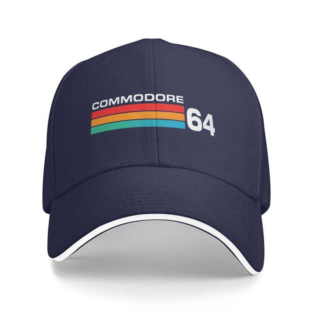 Commodore 64 Logo Baseball Caps Snapback Baseball Hats Breathable Casual Casquette Outdoor Unisex