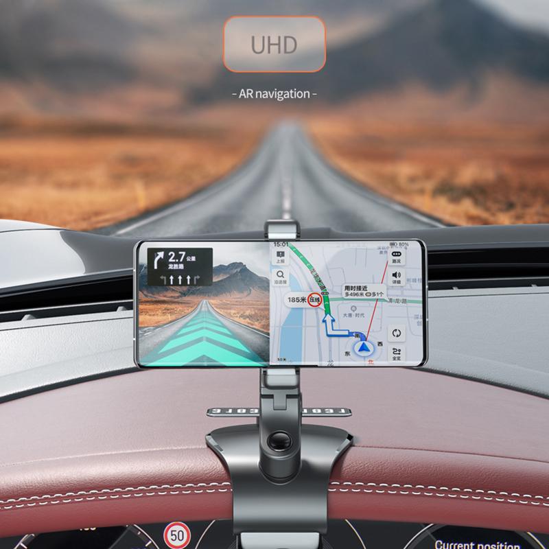 Universal 360 Rotating Cell Phone GPS Car Dashboard Mount Phone Holder Stand Hud Clip-On Cradle Phone Bracket Car Holder
