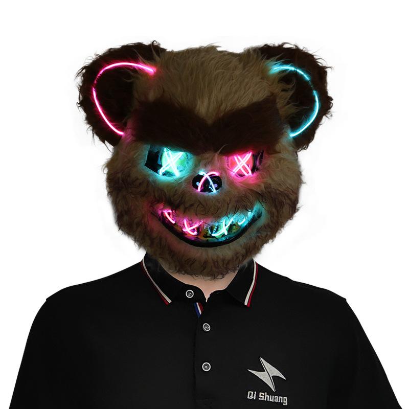 Zářící halloweenská maska ​​s krvavými zvířaty