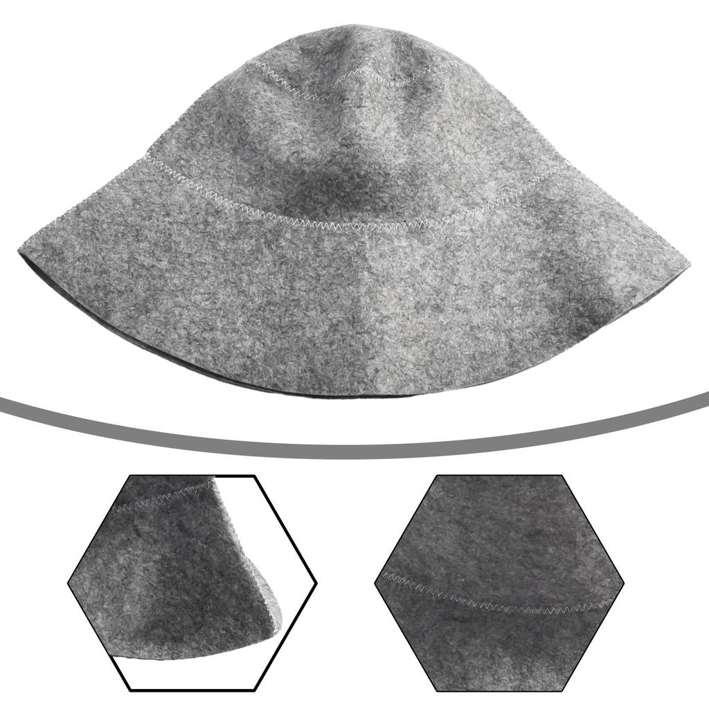 Skin-friendly Felt Bathing Cap Anti Heat Head Protection
