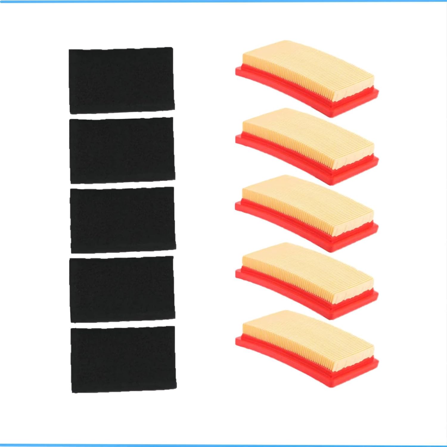 

Pack of 5 951-10298 Air Filter Kit for MTD Cub Cadet 951-14632 159 cc 173cc ST100 SC500EZ SC100 Kohler 14 083 01-S Lawn Mower