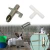 5/10/15 Sets Automatic Rabbit Drinking Spout Kit Galvanized Duckbill Type Water Nozzle OD 8.5mm Tee&Spring Poultry Cage Fittings