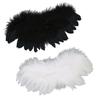 2Pcs Ball Joint Doll Feather Wings Black and White Soft Comfortable for 1 3 1 4 1 6 Dolls
