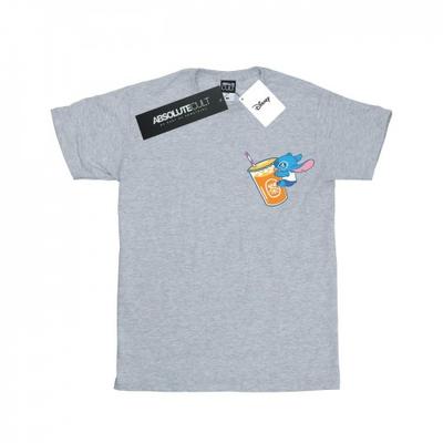 Camiseta feminina/senhora Lilo e Stitch Drink Cotton Boyfriend