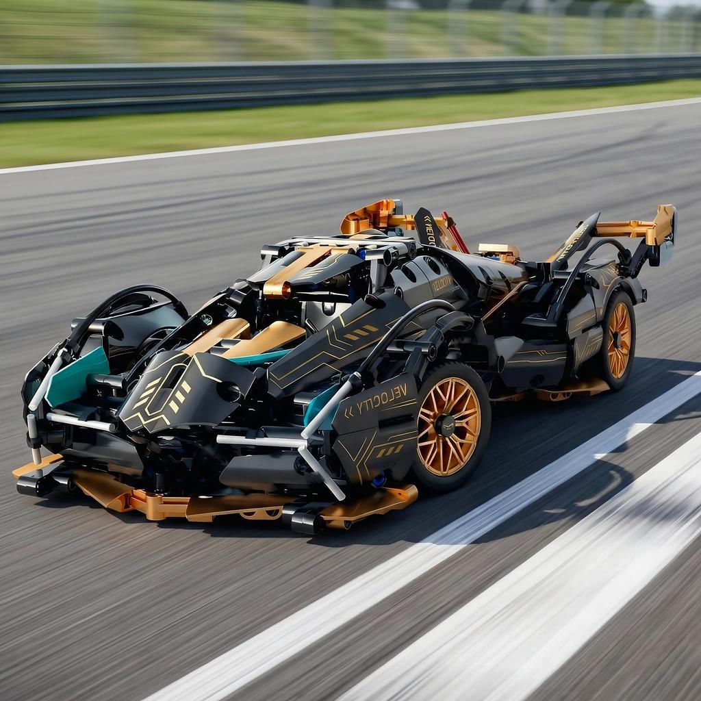 1314 Pcs Building Blocks For Adults, 1:14 Scale Racing Sports Car Model Kit Stem Creative Puzzle Toy For Boys Birthday Gift