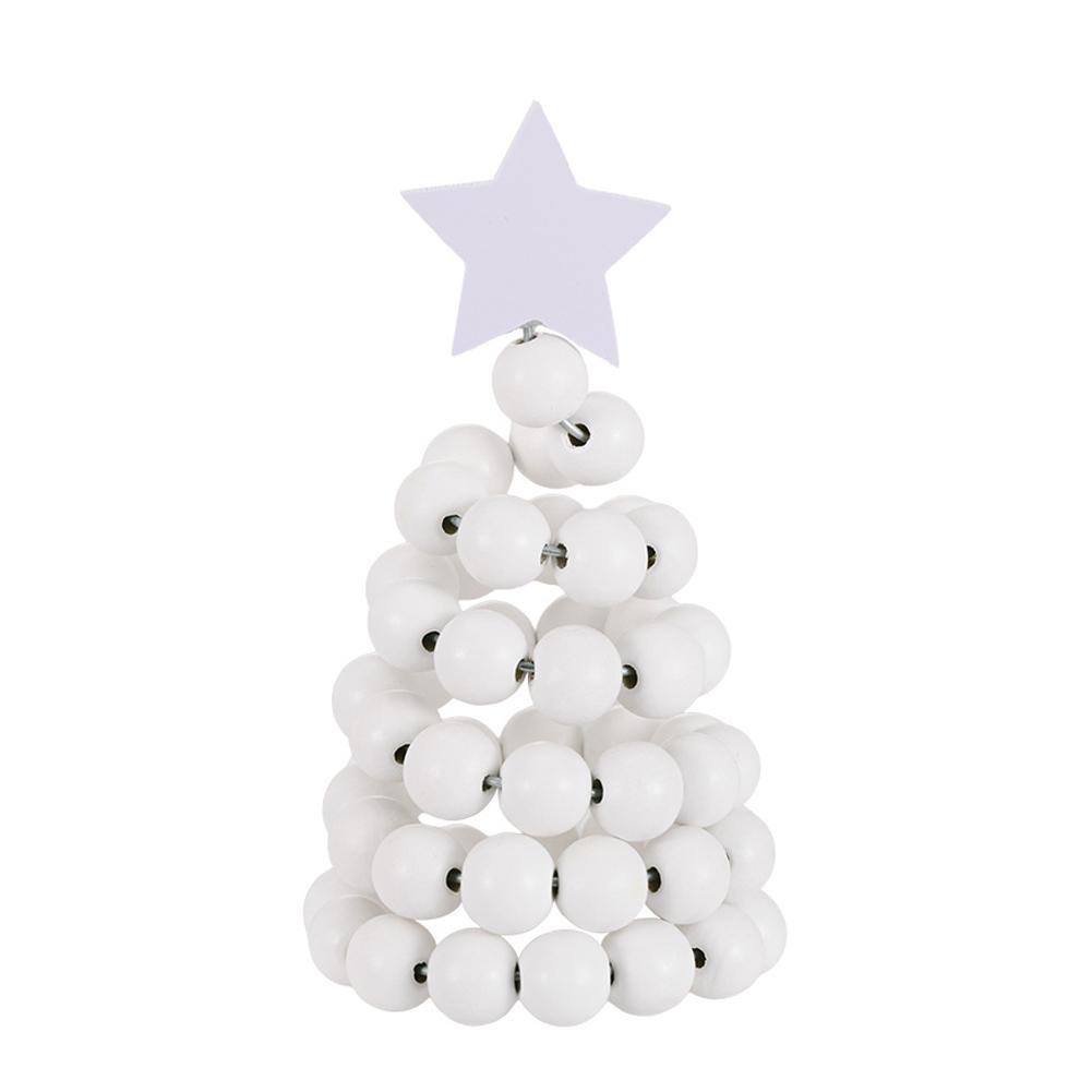1PC New Christmas Decoration Creative Nordic Style Wooden Christmas Tree Desktop Ornament