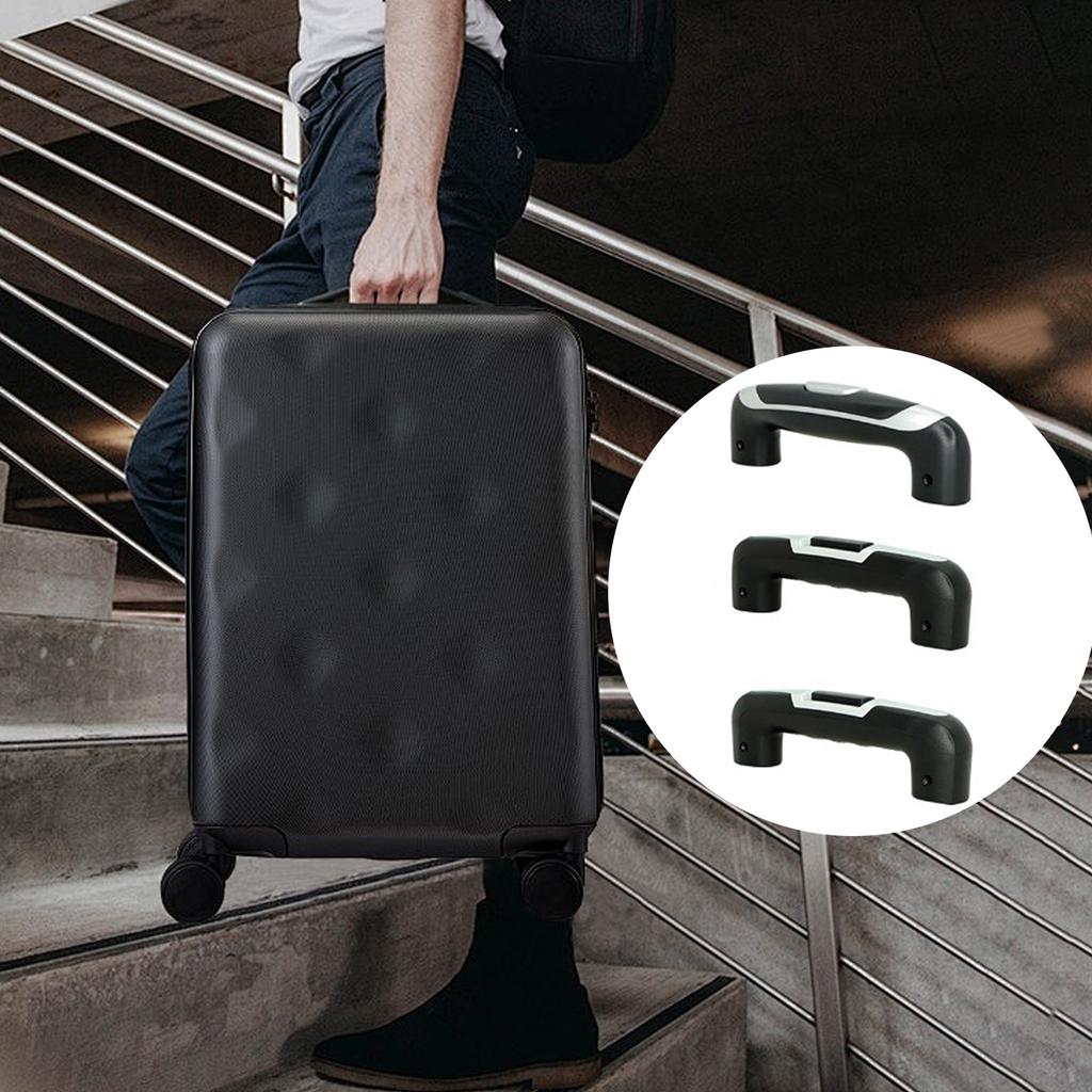 Alça de Mala de Plástico Prática para Bagagem Média Substituição Fácil Instalação Aderência Confortável Preto Alça de Transporte