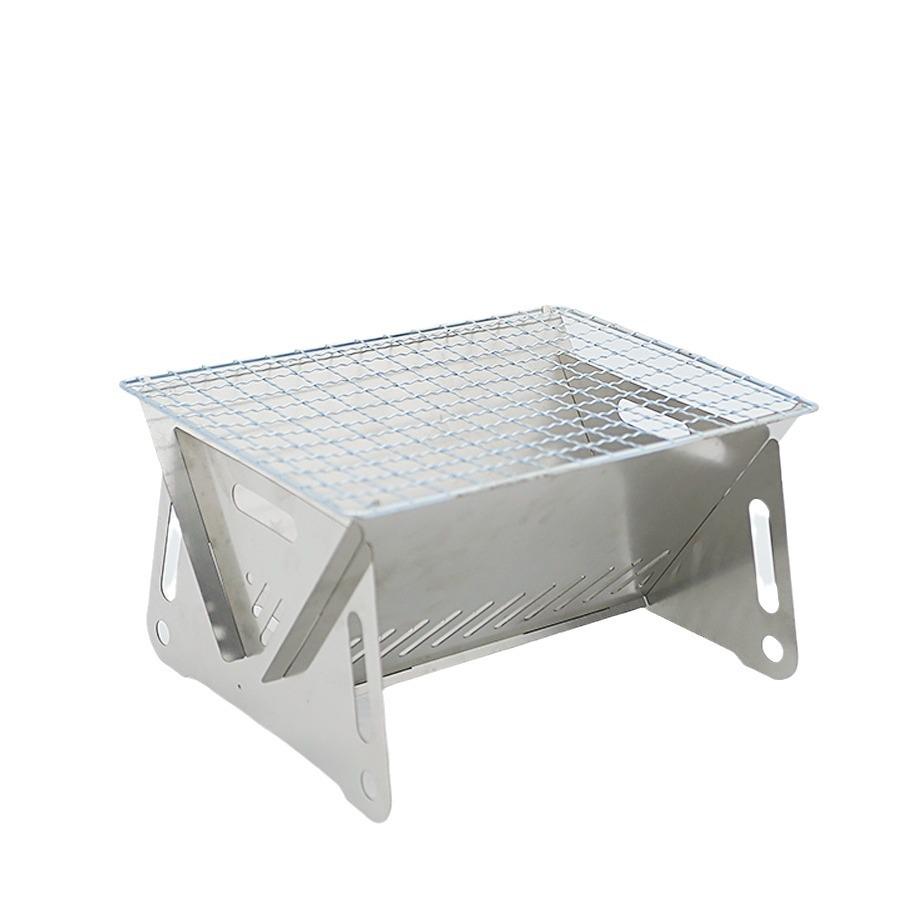 Kompakter, faltbarer Campingkocher aus Edelstahl für den Außenbereich