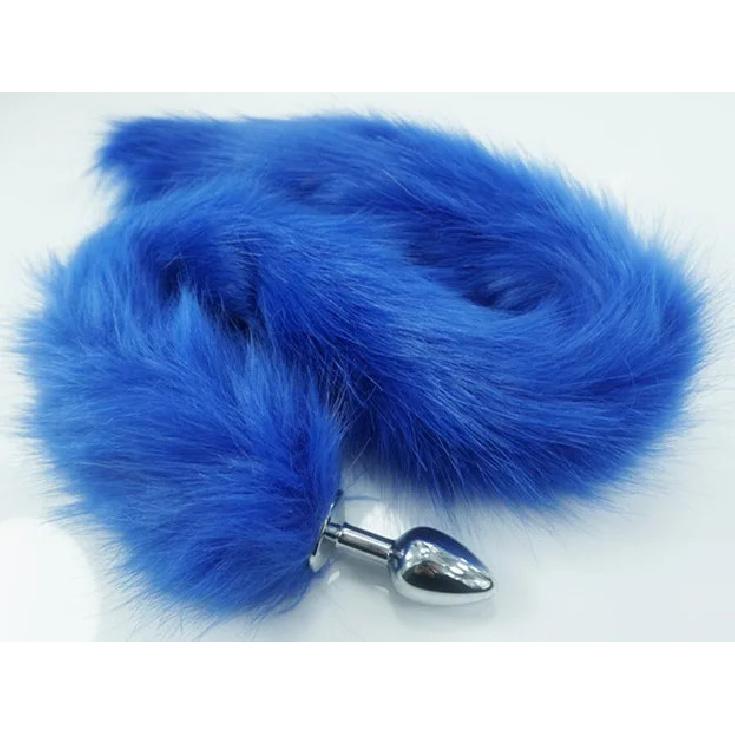 8 Color for Choose 78cm Length Long Fox Tail Dia 27mm Anal Plug Metal Butt Plug Role Play Flirting Fetish Hot Dog Tail Sex Toy