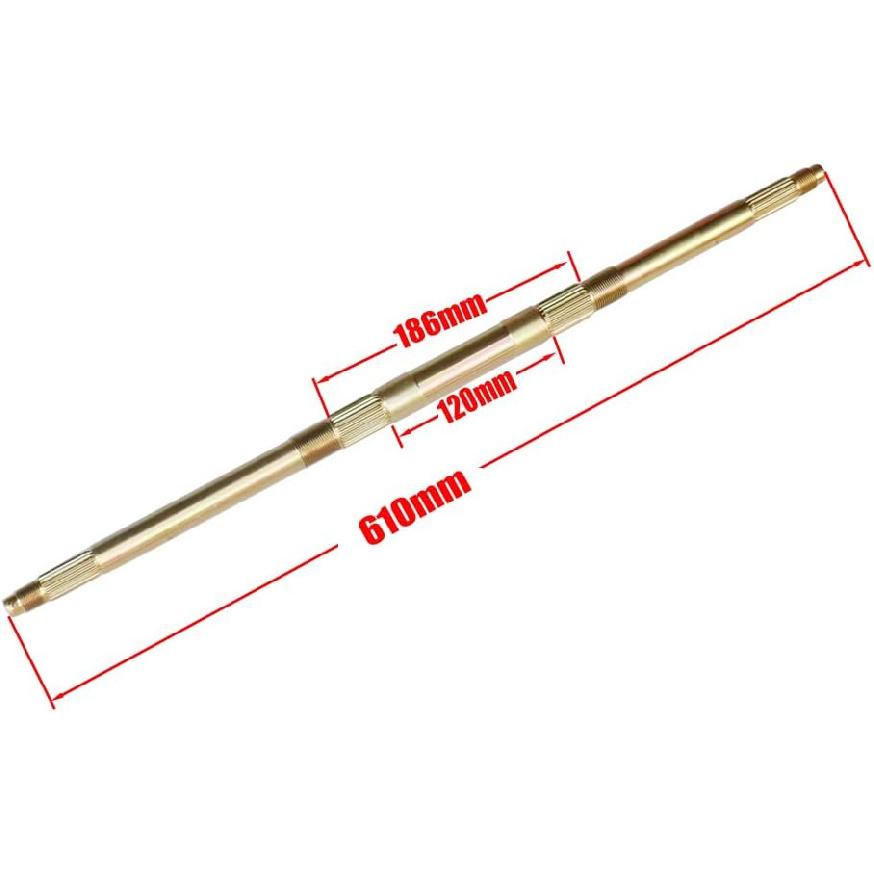 610mm Rear Axle Compatible With 49cc 50cc 110cc 125cc Electric Kids Go Kart ATV Quad Bike Scooter Parts
