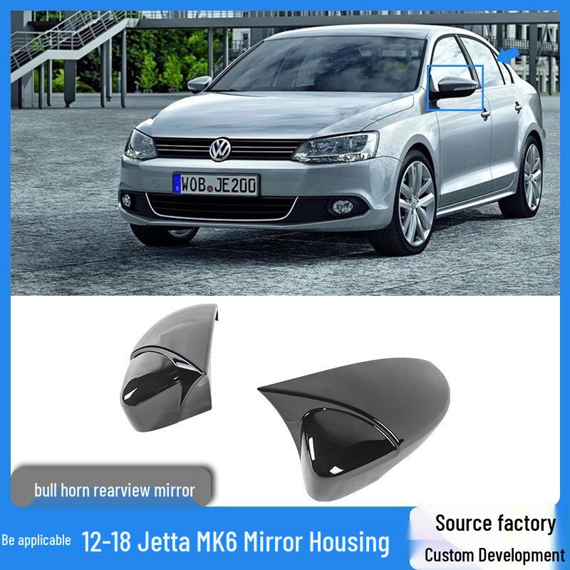 Volkswagen Sagitar Jetta MK6 Внешний тюнинг Клаксон и Накладка на зеркало (Модели 2012-2018 годов) Glossy Black