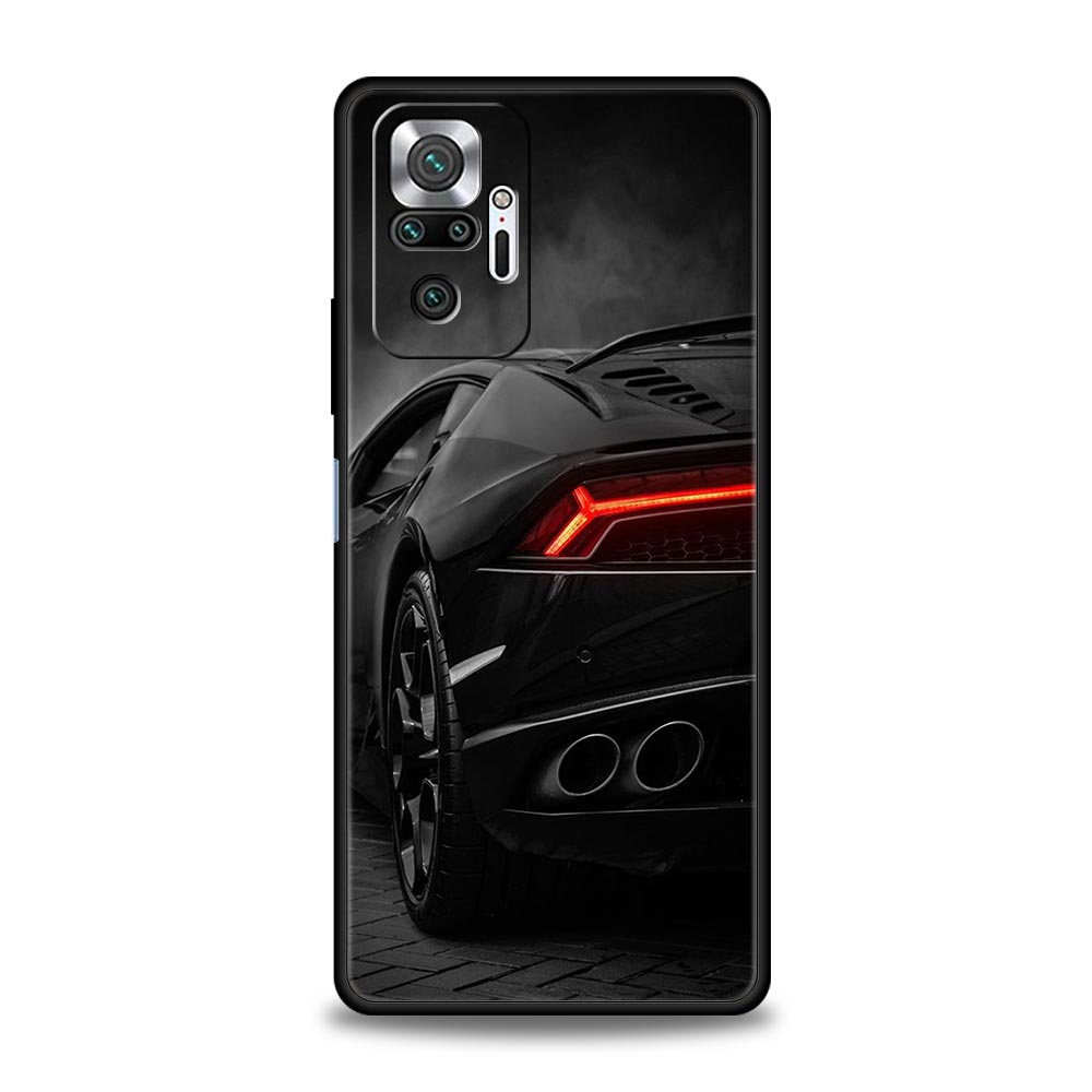 Blue Red JDM Sport Car Phone Case For Xiaomi Redmi Note 14 13 5G 10 11 12 Pro Plus 4G 14C 13C 12C 10C Black Cover