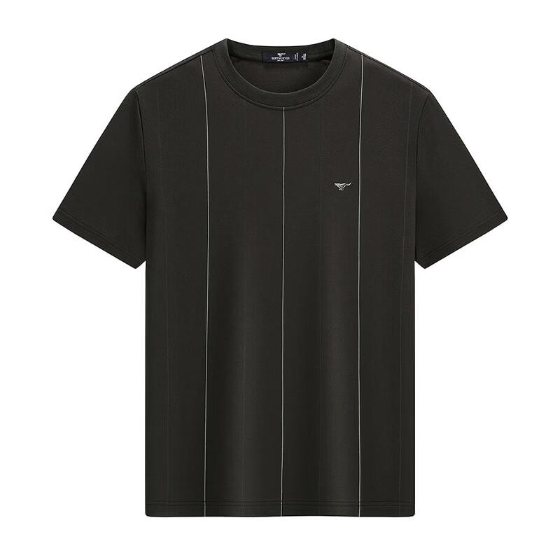 SEPTWOLVES Men's Casual Striped Round Neck T-Shirt
