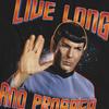 Star Trek Unisex Adult Original Live Long and Prosper T-Shirt