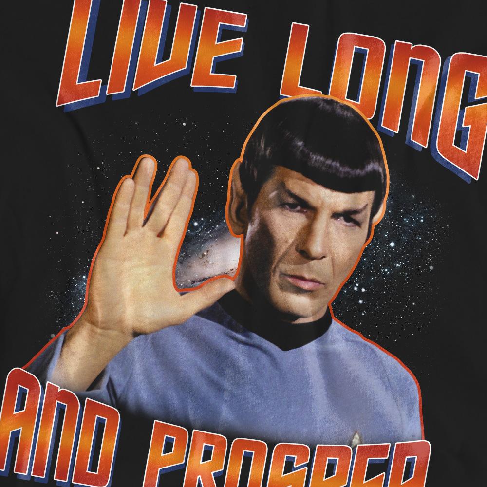STAR TREK Unisex Adult Original Live Long and Prosper T-Shirt