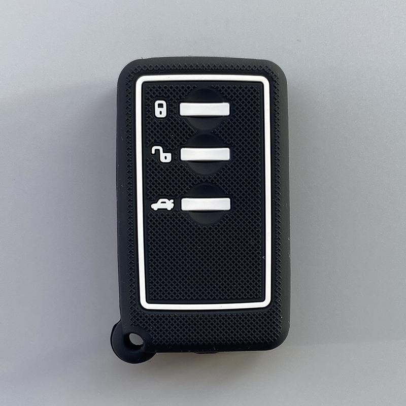 

ZAD Silicone Car Key Cover Case hold shell for SUBARU Forester Impreza Legacy XV Smart 3Buttons Key Fob Car Styling accessories чорний