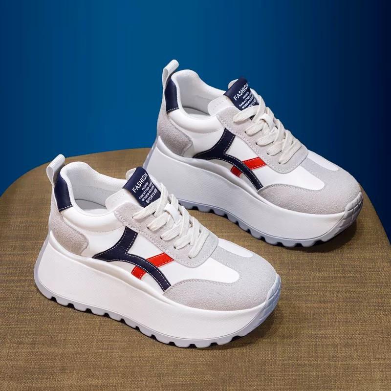 Women's Shoes Increase by 8cm2025 Autumn and Winter New Thick-soled Muffin Heel, Casual Forrest Gump Shoes, Sports Shoes, Dad Shoes