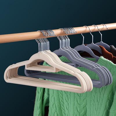 Klädhängare, Klädhängare i sammet, icke-märkande och halkfri Hushållsförtjockad Klädhängare, Organizer Förvaring Klädhängare 10-pack