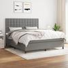 VidaXL Divan Bed with Mattress Dark Grey 180x200cm Fabric - Model 3142114