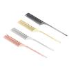 Professional Rat Tail Hair Comb Salon Hairdressing Styling Comb Barber Aluminum Metal Comb