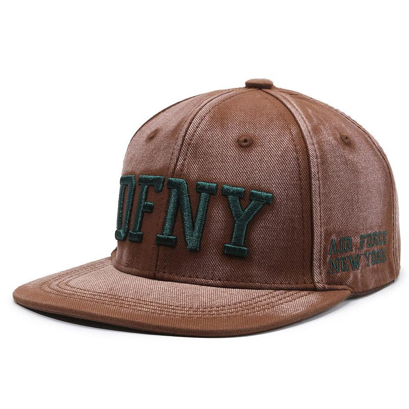 Boné bordado de hip hop com letras, masculino e feminino, chapéu plano para atividades ao ar livre, boné de beisebol, chapéu snapback, viseira de sol, chapéu de pesca, boné de pico
