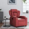VidaXL Recliner Armchair, Relaxation Chair with Cup Holders, Seat with Backrest and Armrests Living Room, Modern, Red 372431