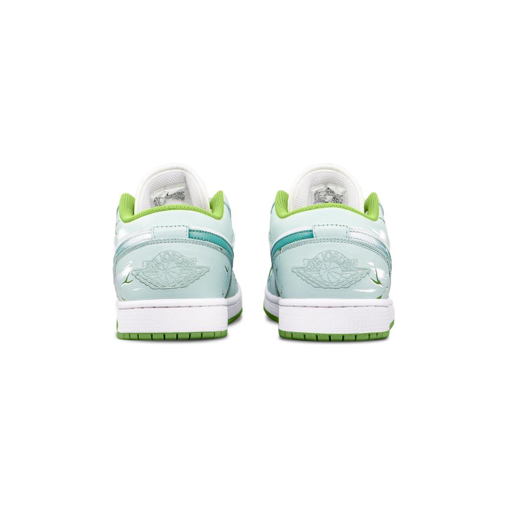 Jordan Air Jordan 1 Fantasy Forest Low Top Vintage Basketball Shoes Men's Green White HF4823-100(Team2267-)