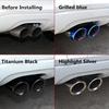 70mm Stainless Steel Car Exhaust Muffler For VW Tiguan MK2 Golf 6 7 Mk7 Jetta Mk6 1.4T 1.6L Exhaust Tip Pipe