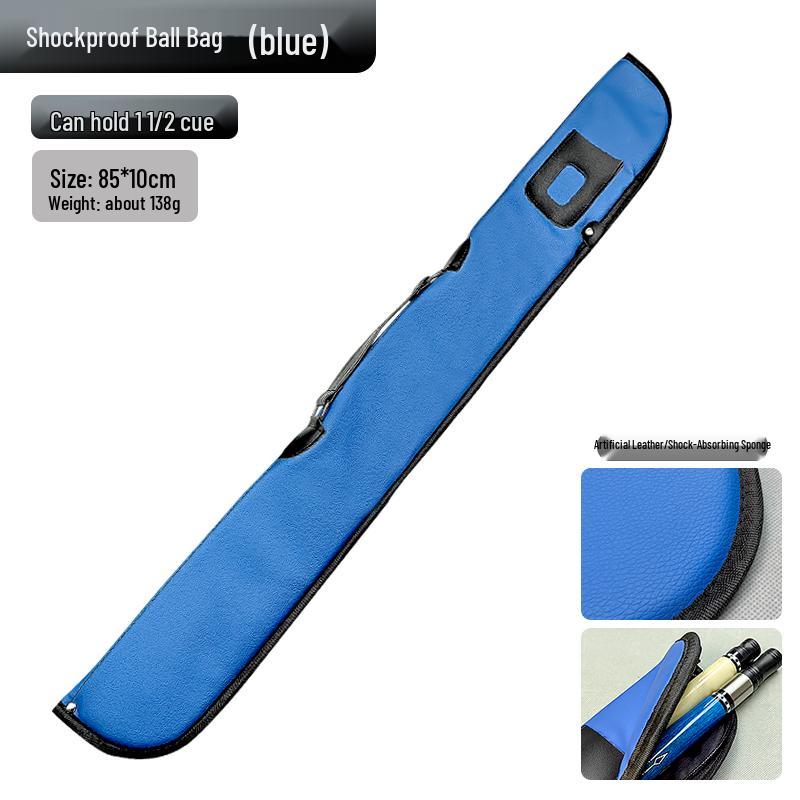 Three-Quarter Portable Billiard Cue Sleeve & Bag for Nine-ball & Big-head Cues