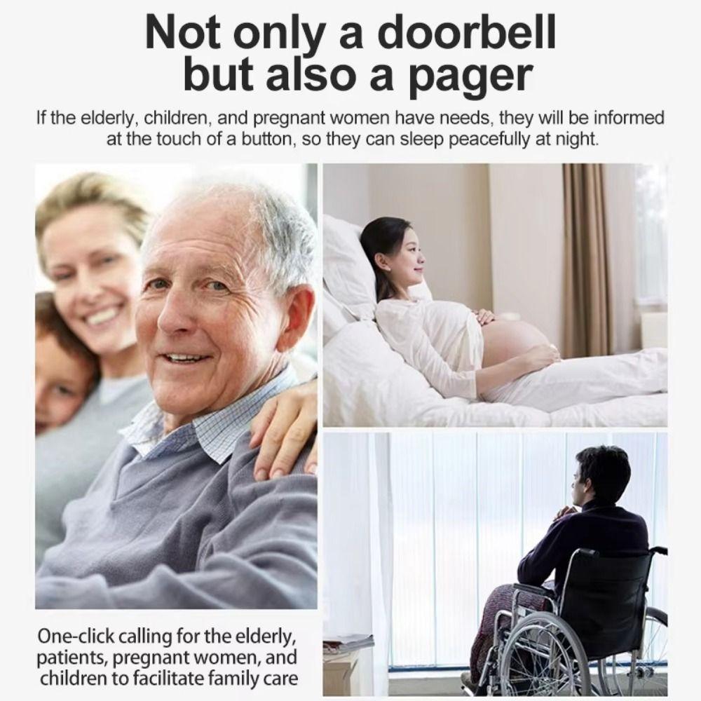 Waterproof Wireless Doorbell 60 Chimes Welcome Doorbell Door Chime Kit Indoor Outdoor Use